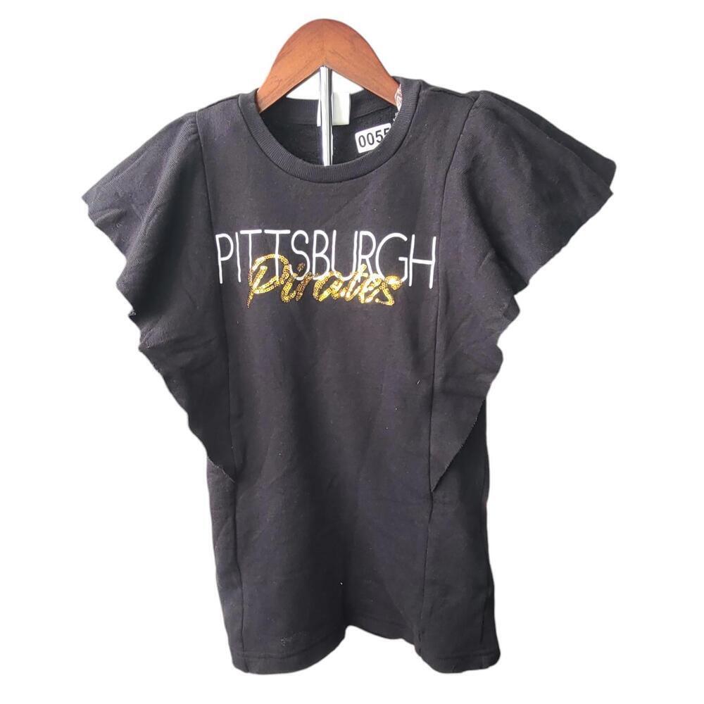 Pittsburgh Pirates Women's Ruffled T-Shirt - Size XS
